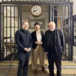 Besuch Marion Gentges - Ministerium für Justiz und Migration Baden-Württember - im Strafvollzugsmuseum Ludwigsburg. v.L.n.R.: Denis Bury, Museumsleiter, Marion Gentges, Heinz Layher, Leiter Förderverein